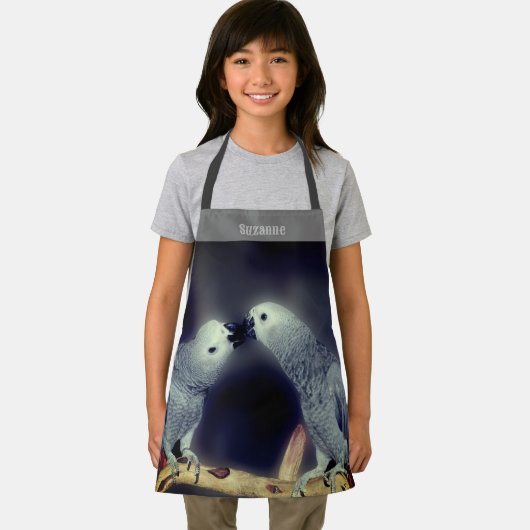 Niedlich Afrikanische Grauwürfel Küssen Personalis Schürze (Insitu)