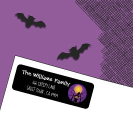 Niedlich-Afrikanische Hexe - Halloween-Labels