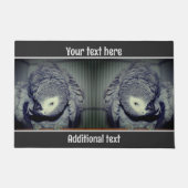 Niedlich-Afrikanischer Grau-Papagei Personalisiert Fußmatte (Vorderseite)