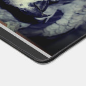 Niedlich-Afrikanischer Grau-Papagei Personalisiert Schreibtischunterlage (Ecke)