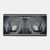 Niedlich-Afrikanischer Grau-Papagei Personalisiert Schreibtischunterlage (Vorderseite)