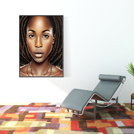 NIEDLICH AFRO FRAU QUEEN MELANIN POSTER