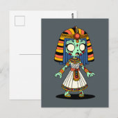 Niedlich ägyptischer Zombie Postkarte (Vorne/Hinten)