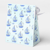 Niedlich Ahoy Es ist eine Boy Sailboat Nautical Ba Geschenkschachtel (Rückseite)