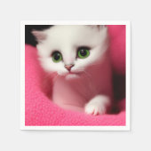 Niedlich Ai Kitten Serviette (Vorderseite)