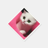 Niedlich Ai Kitten Serviette (Ecke)