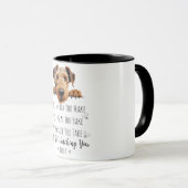 Niedlich Airedale Hund Funny Custom Tasse (VorderseiteRechts)