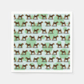 Niedlich Airedale Terrier Pattern Serviette (Vorderseite)