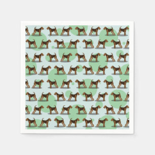Niedlich Airedale Terrier Pattern Serviette
