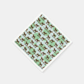 Niedlich Airedale Terrier Pattern Serviette (Ecke)