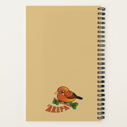 Niedlich Akepa Notizblock (Rückseite)