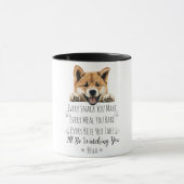 Niedlich Akita Dog Funny Custom Tasse (Zentrum)