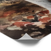 Niedlich Akita Hunde Art Print Poster (Ecke)