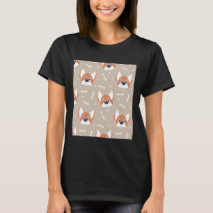 Niedlich Akita Inu Dog Muster T-Shirt