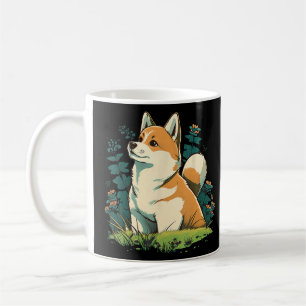 Niedlich Akita Inu Hund auf Akita Inu 1 Kaffeetasse