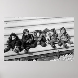 Niedlich Alaska Children, 1908 Poster
