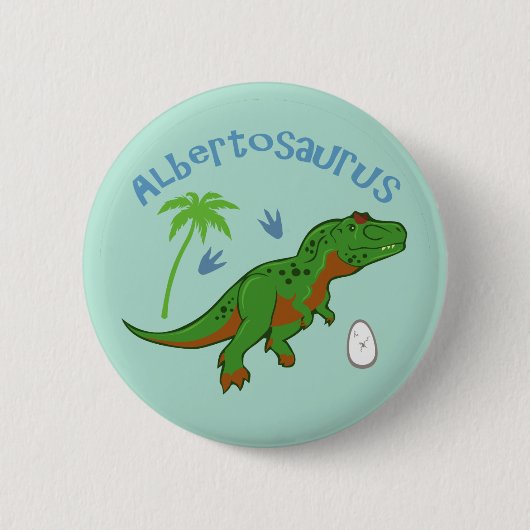 Niedlich Albertosaurus Button (Vorderseite)