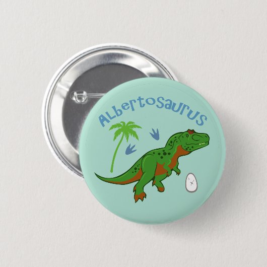 Niedlich Albertosaurus Button (Vorne & Hinten)