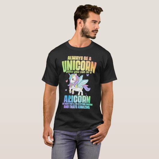 Niedlich Alicorn Magical Unicorn Fantasy Legendary T-Shirt (Vorne ganz)