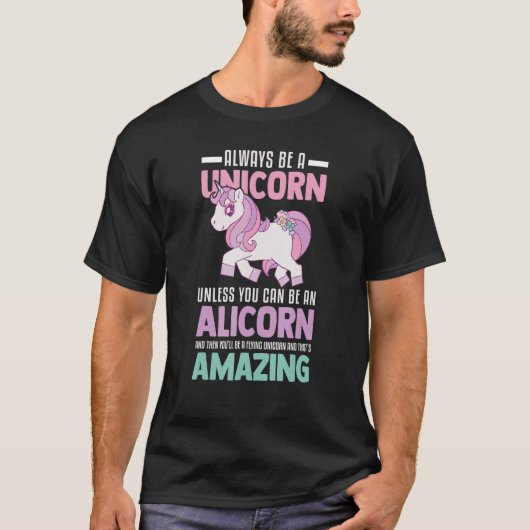 Niedlich Alicorn Magical Unicorn Fantasy Legendary T-Shirt (Vorderseite)
