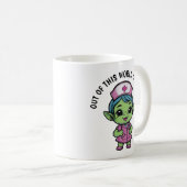 Niedlich Alien Nurse Kaffeetasse (VorderseiteRechts)