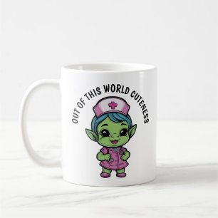 Niedlich Alien Nurse Kaffeetasse
