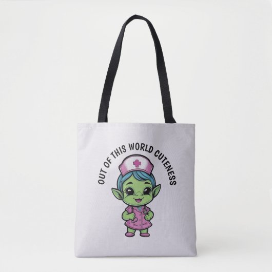 Niedlich Alien Nurse Tasche (Vorderseite)