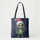 Niedlich Alien Santa Claus Tasche (Vorderseite)