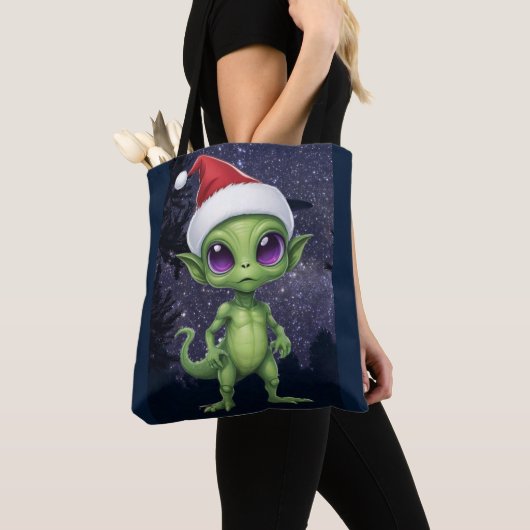 Niedlich Alien Santa Claus Tasche (Von Nahem)