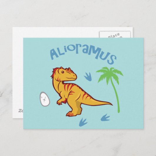 Niedlich Alioramus Postkarte (Vorne/Hinten)