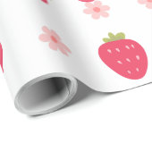 Niedlich Alle Print Strawberry Muster Geschenkpapier (Rolleneckpunkt)