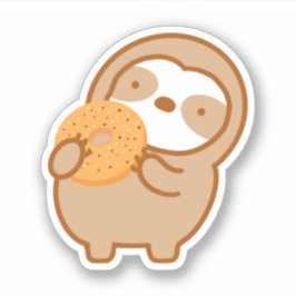 Niedlich Alles Bagel Sloth Aufkleber