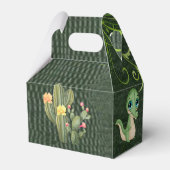 Niedlich Alligator Green Leather Baby Dusche Geschenkschachtel (Rückseite)