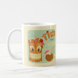 Niedlich Aloha Tiki Bar Ananas Cartoon Kaffeetasse