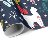 Niedlich Alpaca Geschenkpapier (Rolleneckpunkt)