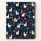 Niedlich Alpaca Notizblock (Rückseite)