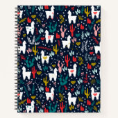 Niedlich Alpaca Notizblock (Vorderseite)