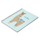 Niedlich Alpaca Personalisiert Notizblock (Linke Seite)