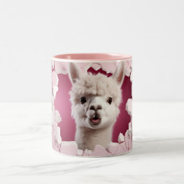 Niedlich Alpaca Zweifarbige Tasse