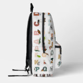 Niedlich Alphabet ABC Animals Individuelle Name Sc Bedruckter Rucksack (Links)
