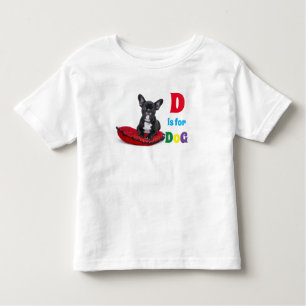Niedlich Alphabet D ist für Hunde Kleinkind T - Sh Kleinkind T-shirt