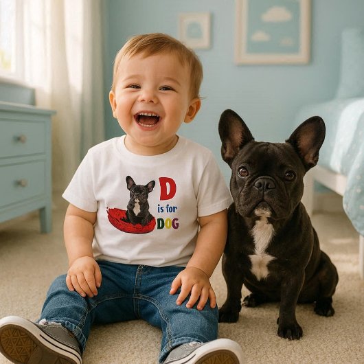Niedlich Alphabet D ist für Hunde Kleinkind T - Sh Kleinkind T-shirt