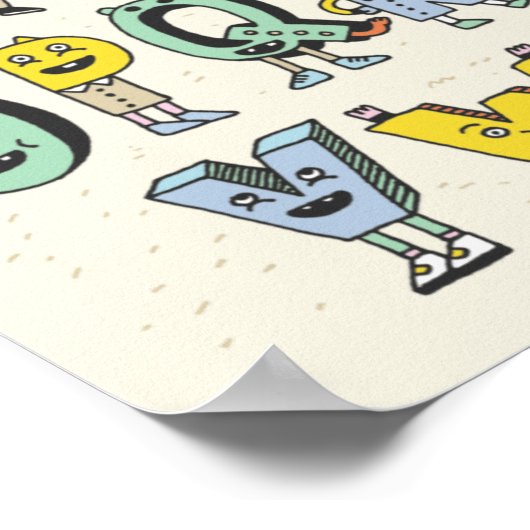 Niedlich Alphabet Poster (Ecke)