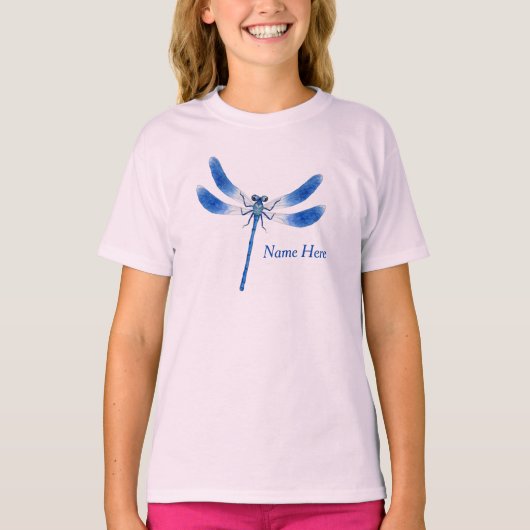 Niedlich als Bug Blue Dragonfly T-Shirt (Vorderseite)