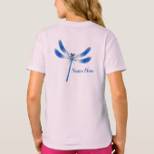 Niedlich als Bug Blue Dragonfly T-Shirt (Rückseite)