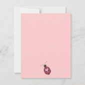 Niedlich als Bug ・ Cerise Ladybug Einladung (Rückseite)