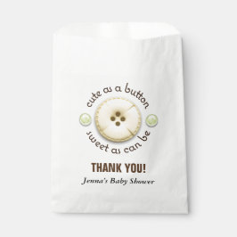 Niedlich als Button-Baby-Dusche Geschenktütchen