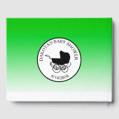 Niedlich als Button Baby Shooter Keepake Gästebuch (Rückseite)