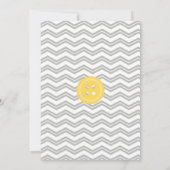 Niedlich als Button Baby Shower Einladungen (Rückseite)