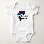 Niedlich als Button Baby Strampler (Vorderseite)